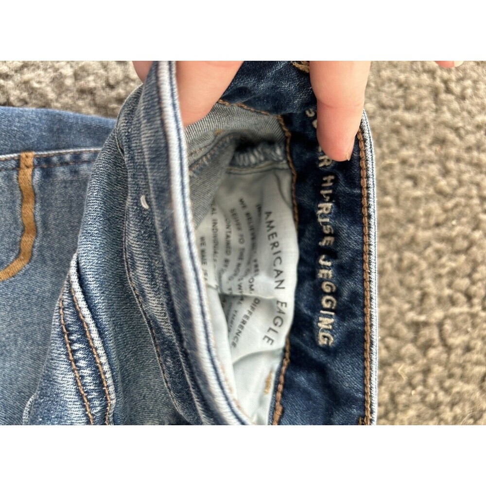 American Eagle AEO Distressed  Size 6 Mom Jean Jeggings - Picture 10 of 12